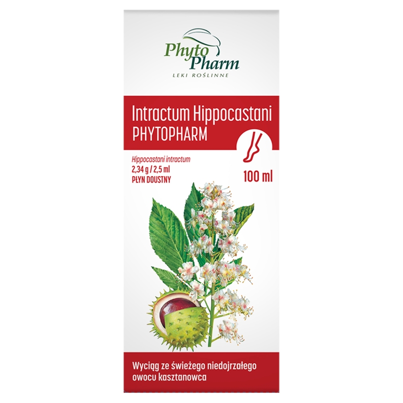 Intractum Hippocastani PhytoPharm  preparat wspomagający w przypadku niewydolności żylnej, 100 ml