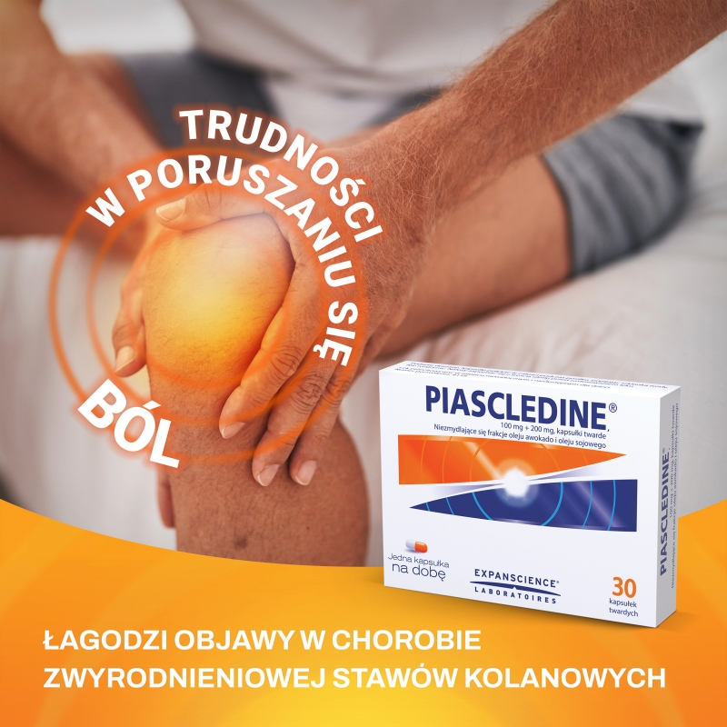 Piascledine, kapsułki na objawy choroby zwyrodnieniowej stawów kolanowych, 30 szt.