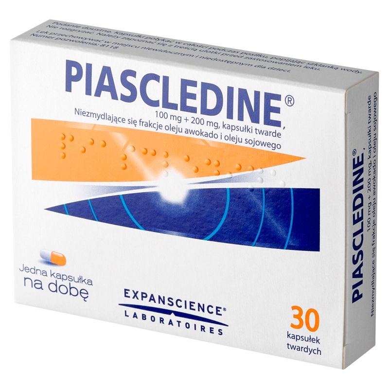 Piascledine, kapsułki na objawy choroby zwyrodnieniowej stawów kolanowych, 30 szt.
