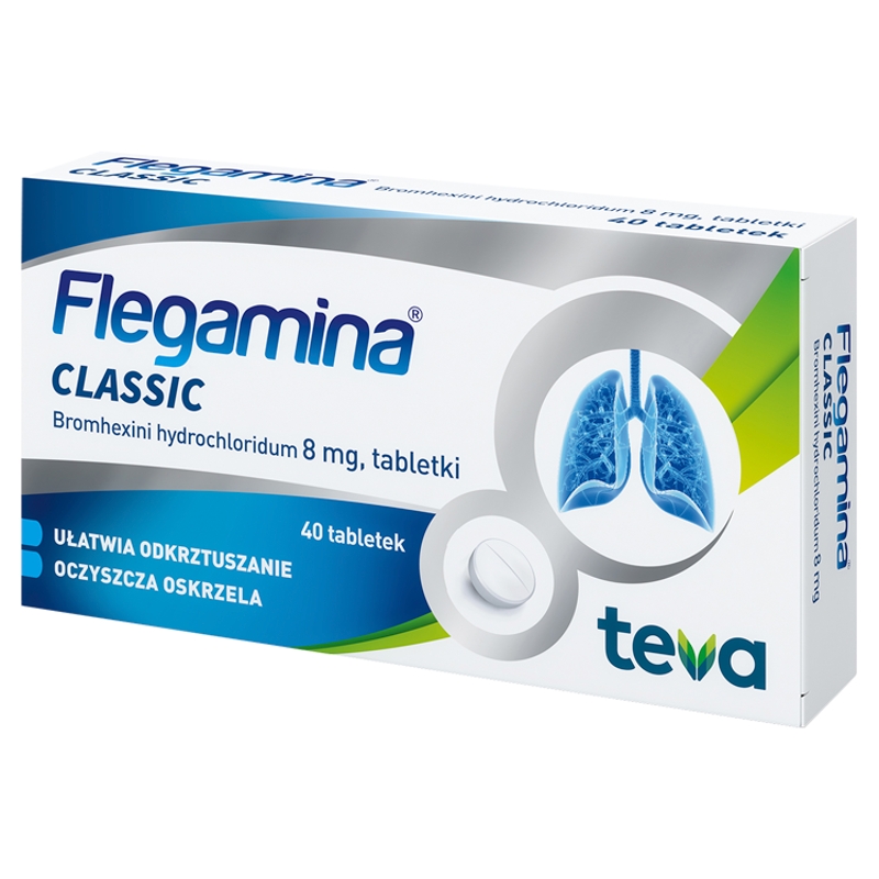 Flegamina, tabletki na mokry kaszel, 40 szt.