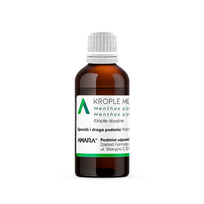 Krople miętowe, doustne w łagodnych dolegliwościach trawiennych, 35 g