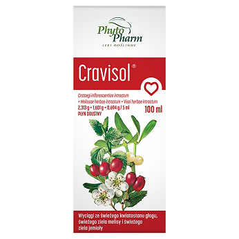 Cravisol płyndoust, płyn wspomagający prawidłową pracę serca, 100 ml
