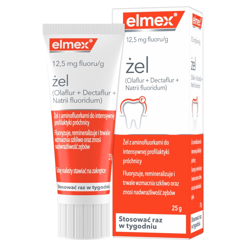 Elmex, żel profilaktyczny na próchnicę, tuba 25 g