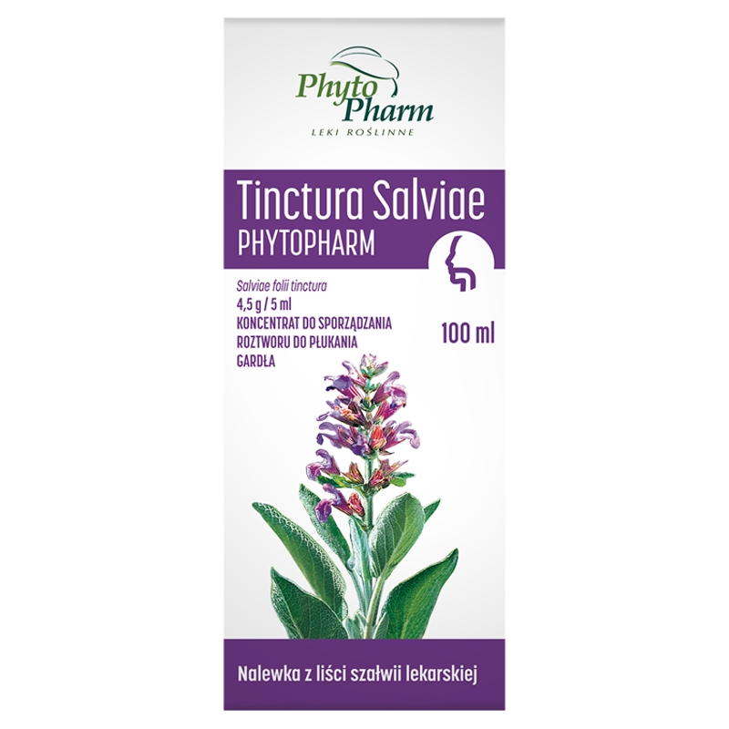 Tinctura Salviae płyn o działaniu przeciwbakteryjnym i przeciwgrzybiczym, 100 ml