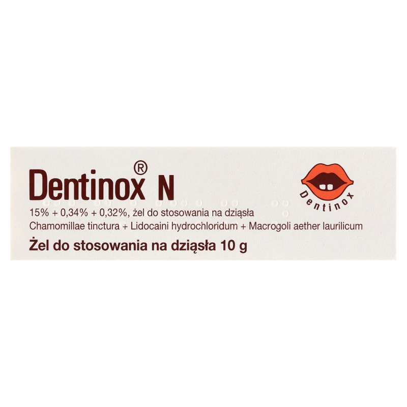 Dentinox N żel do stosowania na dziąsła, tuba 10 g