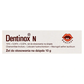Dentinox N, żel do stosowania na dziąsła, tuba 10 g