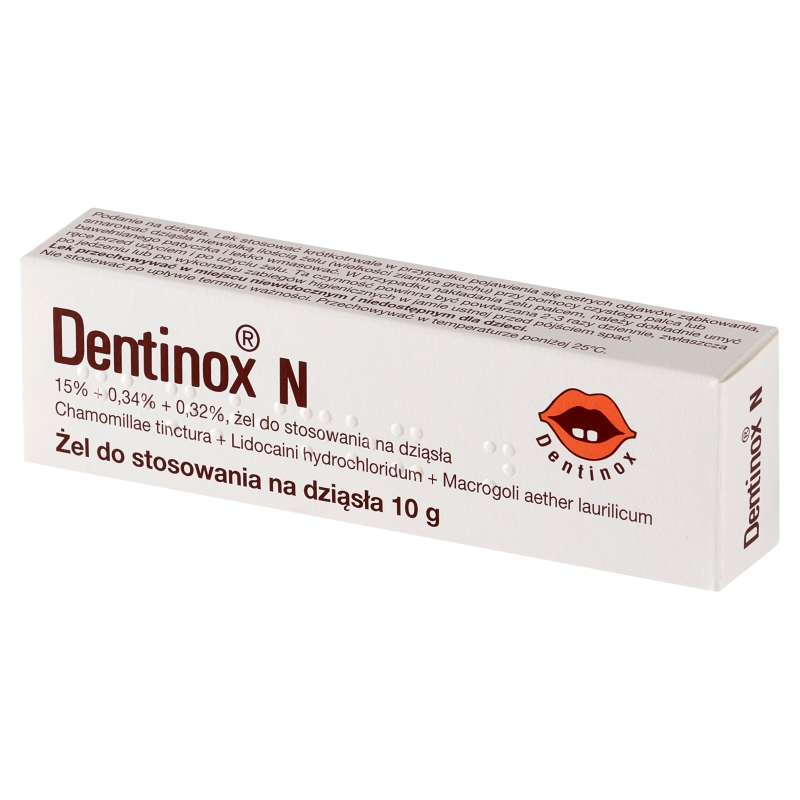 Dentinox N, żel do stosowania na dziąsła, tuba 10 g