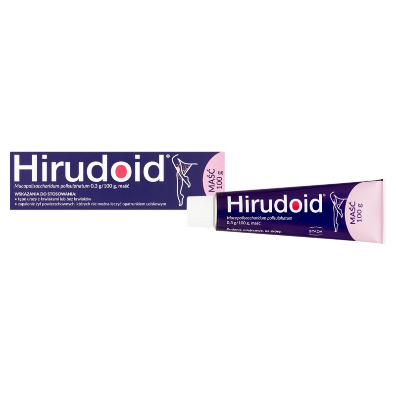 Hirudoid , maść do stosowania na tępe urazy z krwiakami lub bez, 100 g