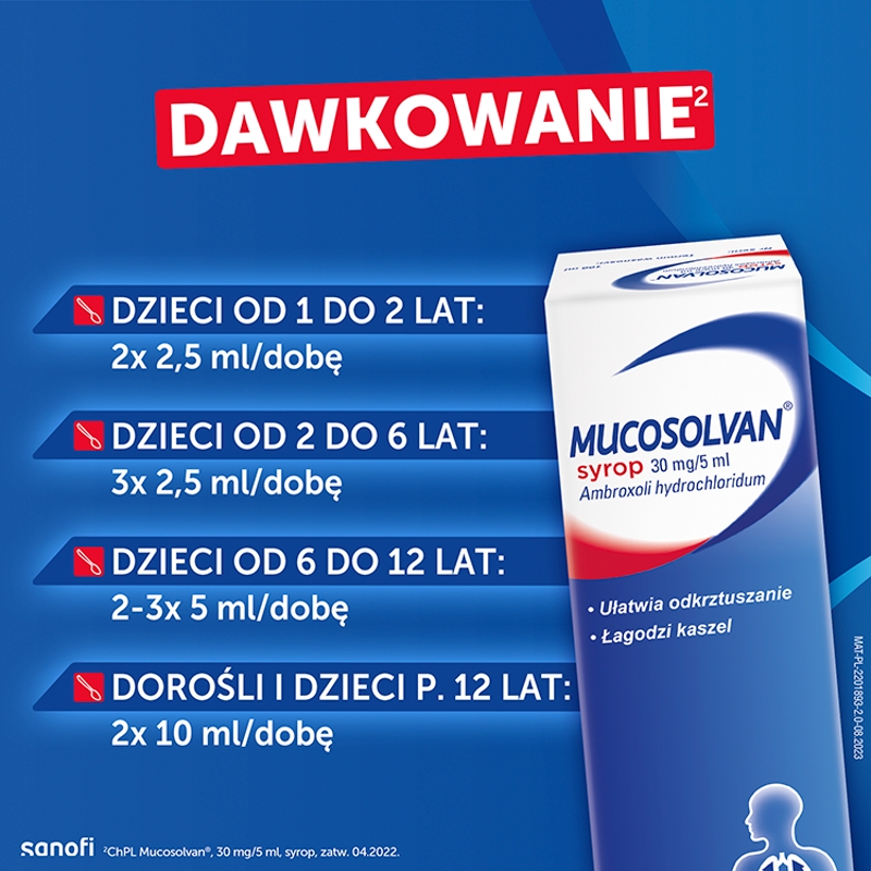 Mucosolvan, syrop wykrztuśny, rozrzedzający wydzielinę, butelka 100 ml