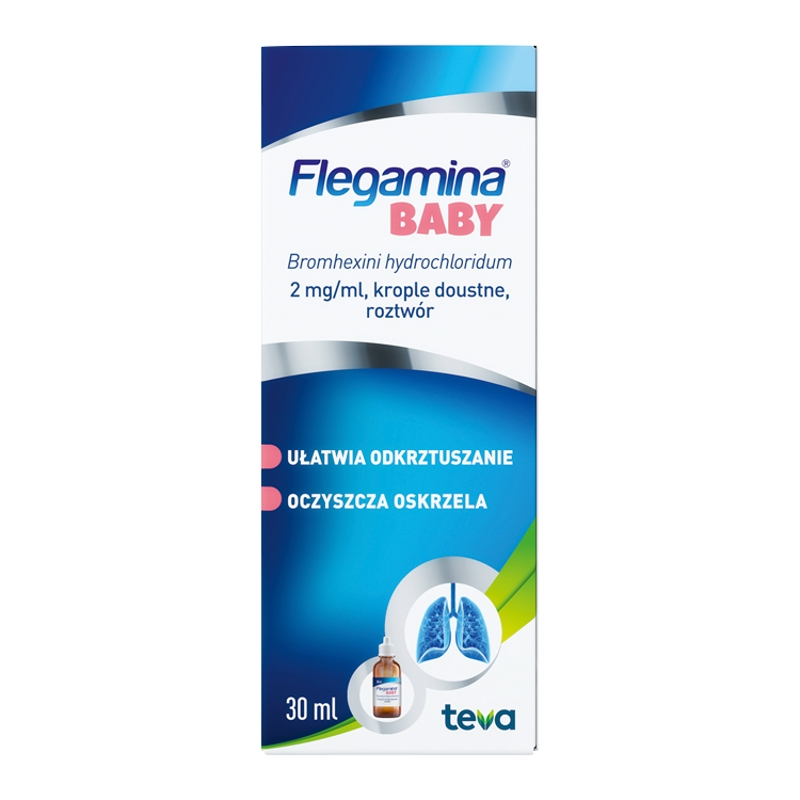 Flegamina Baby krople zwalczające mokry kaszel u dzieci, butelka 30 ml