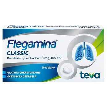Flegamina, tabletki na mokry kaszel, 20 szt.