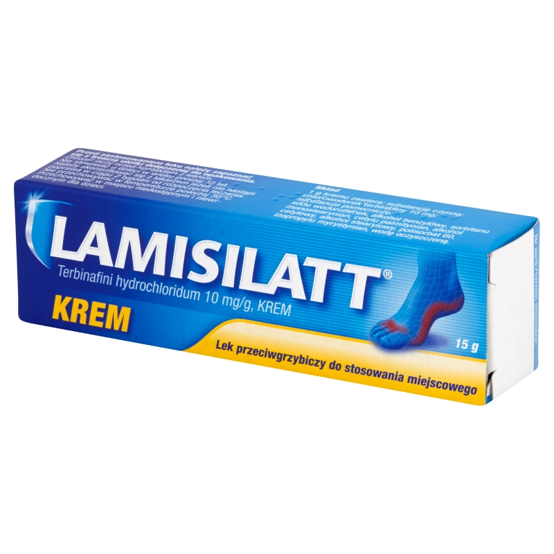 Lamisilatt, krem na miejscowe leczenie grzybicy, 15 g
