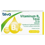 Vitaminum B6 Teva tabletki na niedobór witaminy B6, 50 szt.