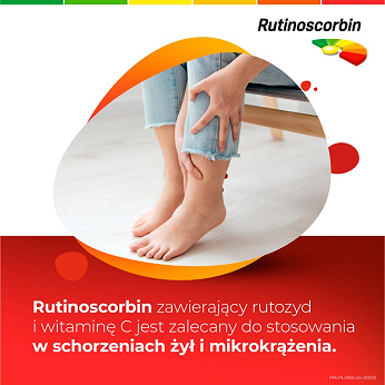 Rutinoscorbin, tabletki powlekane na odporność z witaminą C, 90 szt.