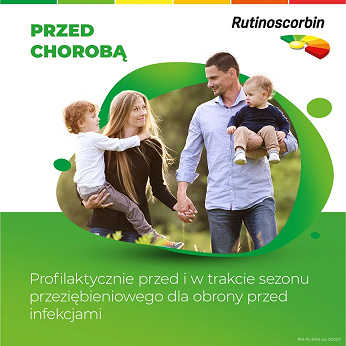 Rutinoscorbin, tabletki powlekane na odporność z witaminą C, 90 szt.