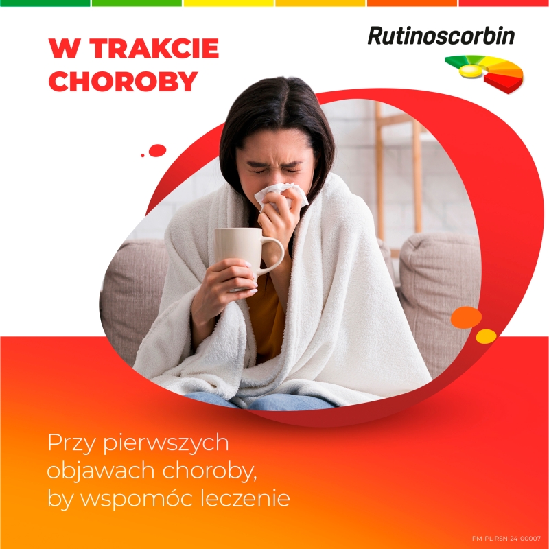 Rutinoscorbin, tabletki powlekane na odporność z witaminą C, 90 szt.
