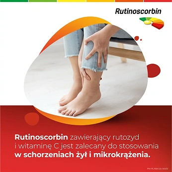 Rutinoscorbin, tabletki powlekane na odporność z witaminą C, 90 szt.