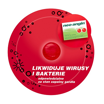 Neo-Angin, tabletki do ssania na stan zapalny jamy ustnej i gardła, 24 szt.