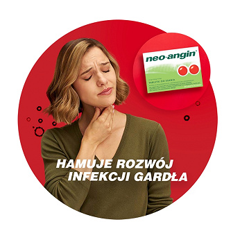 Neo-Angin, tabletki do ssania na stan zapalny jamy ustnej i gardła, 24 szt.