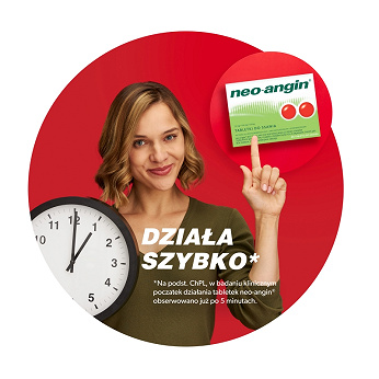 Neo-Angin, tabletki do ssania na stan zapalny jamy ustnej i gardła, 24 szt.