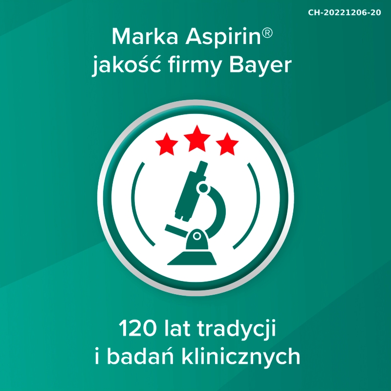 Aspirin, tabletki o działaniu przeciwgorączkowym i przeciwbólowym, 10 szt.