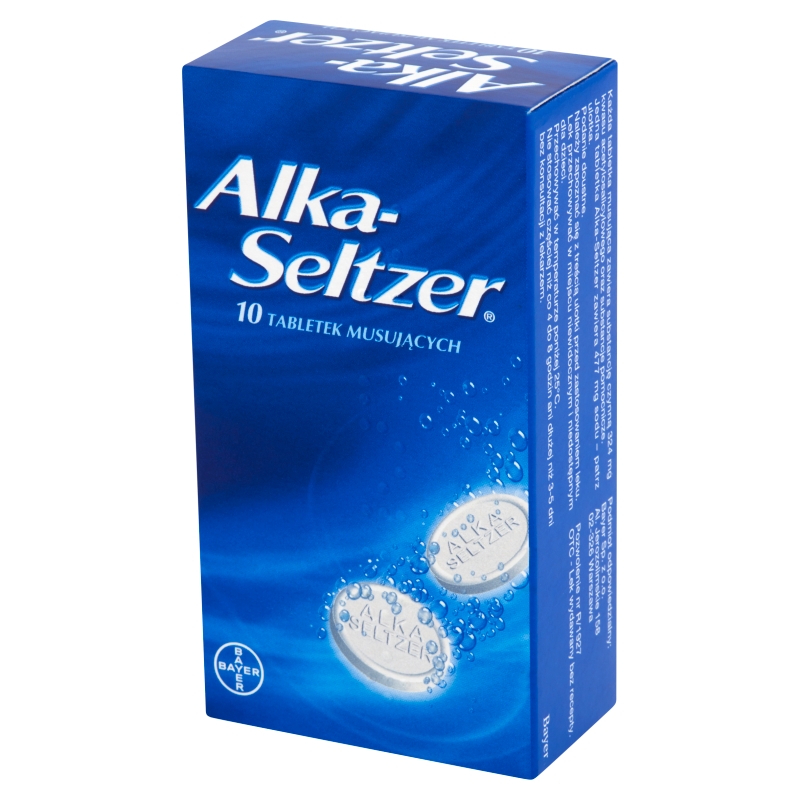 Alka-Seltzer , tabletki musujace na ból i gorączkę różnego pochodzenia, 10 szt.