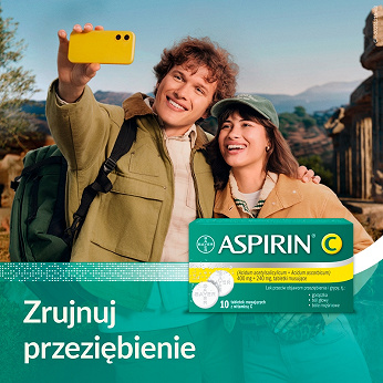 Aspirin C 400 mg + 240 mg, 10 tabletek musujących