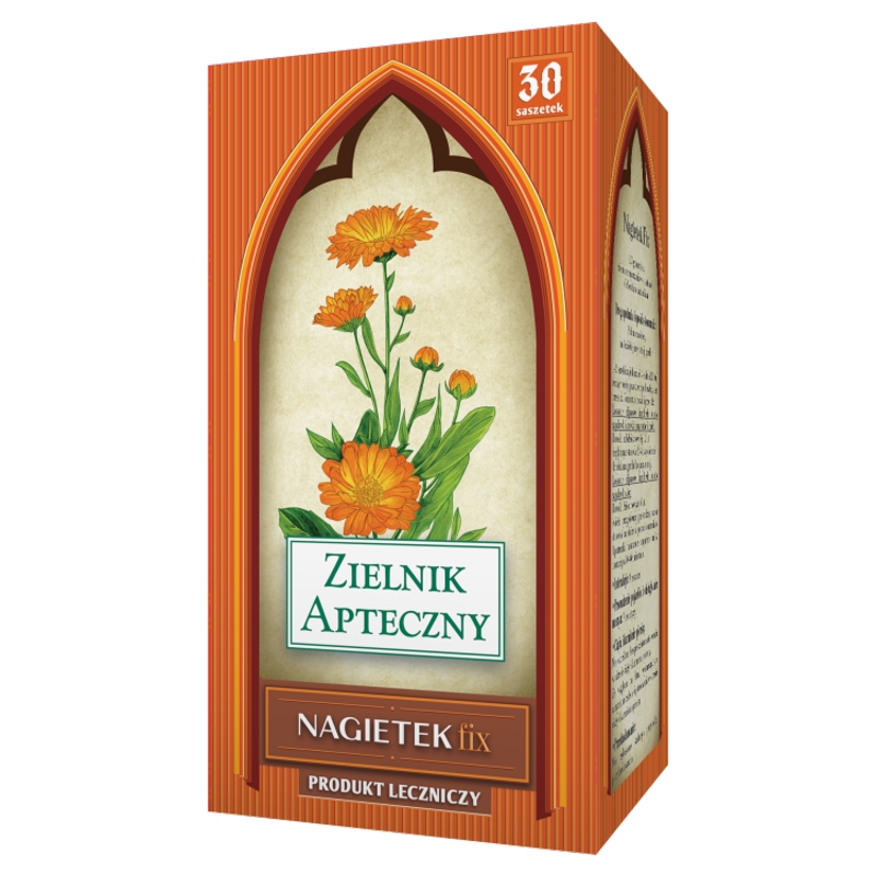 Nagietek fix zioła do zaparzania łagodzące stany zapalne skóry, 30 sasz. x 1 g