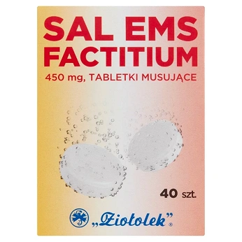 Sal Ems Factitium, tabletki musujące wykrztuśne z solą emską, 40 szt.