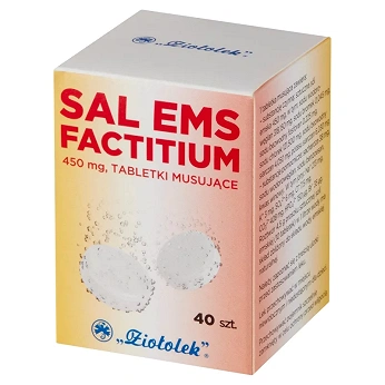 Sal Ems Factitium, tabletki musujące wykrztuśne z solą emską, 40 szt.