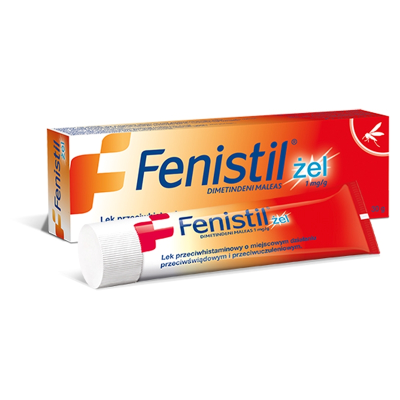 Fenistil, żel o miejscowym działaniu przeciwświądowym i przeciwuczuleniowym, tuba 30 g