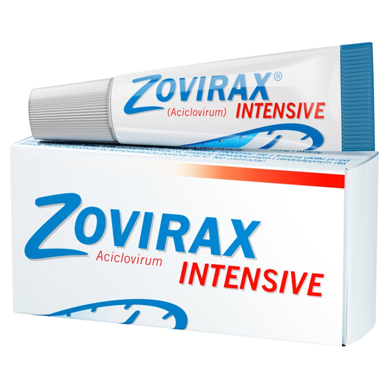 Zovirax Intensive, krem na nawrotową opryszczkę warg i twarzy, tuba 2 g
