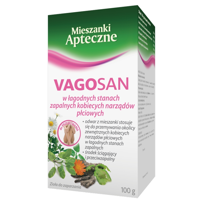 Vagosan zioła do zaprzenia na łagodne stany zapalne okolic intymnych u kobiet, 100 g
