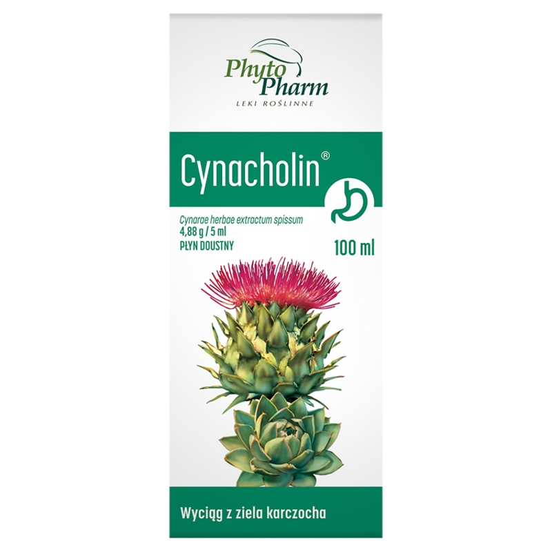 Cynacholin płyn na niestrawność objawiającą się wzdęciami, 100 ml