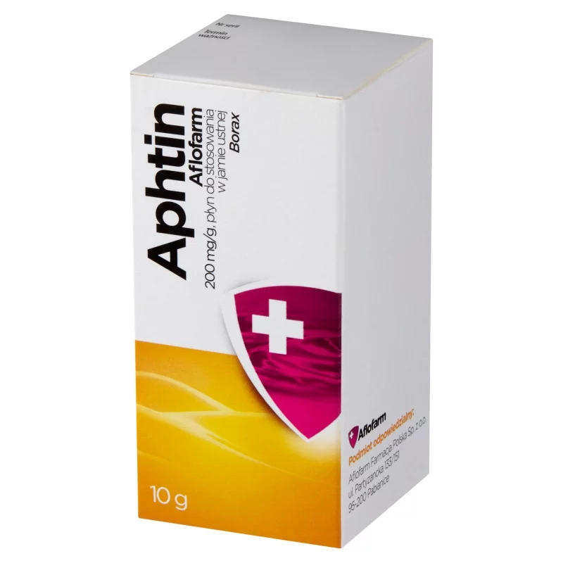 Aphtin Aflofarm, płyn do stosowania w jamie ustnej na afty, 10 g