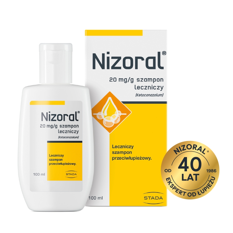 Nizoral, szampon leczniczy zmniejszający łuszczenie i świąd, 6 sasz. x 6 ml