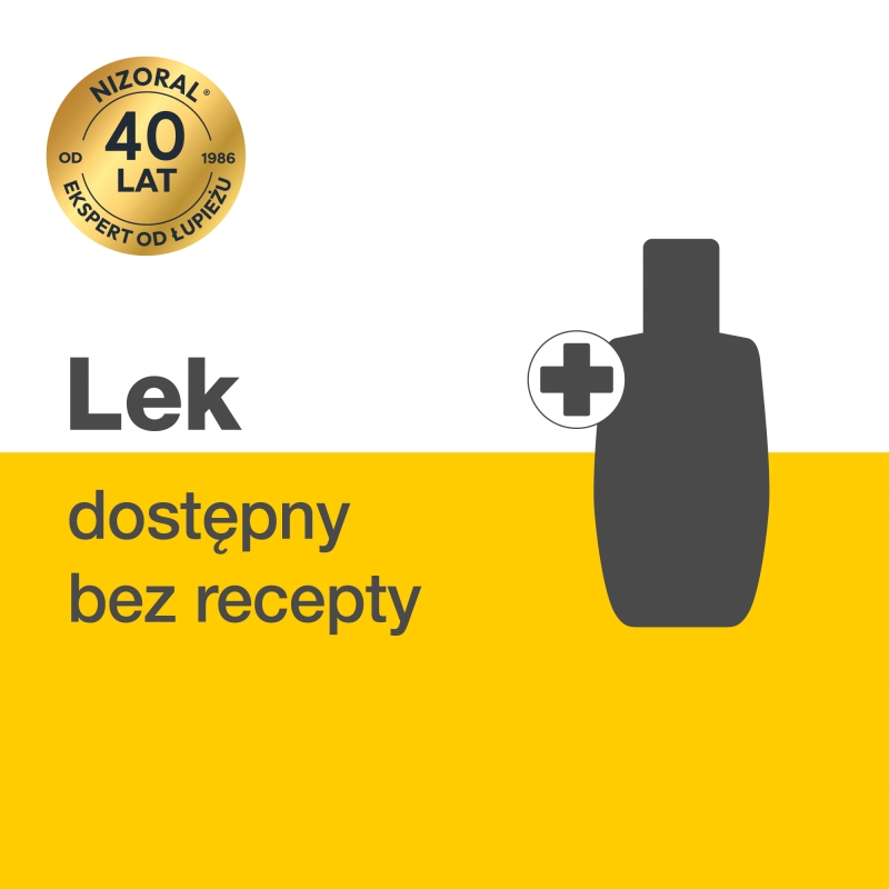 Nizoral, szampon leczniczy zmniejszający łuszczenie i świąd, 6 sasz. x 6 ml