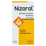 Nizoral szampon leczniczy zmniejszający łuszczenie i świąd, 6 sasz. x 6 ml