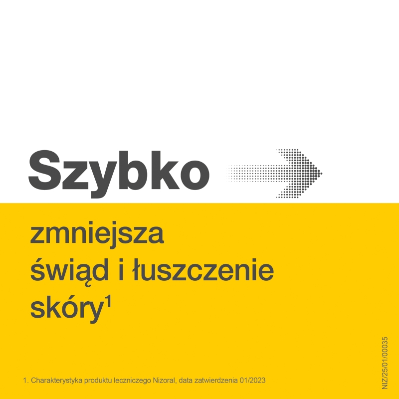 Nizoral, szampon leczniczy zmniejszający łuszczenie i świąd, butelka 100 ml