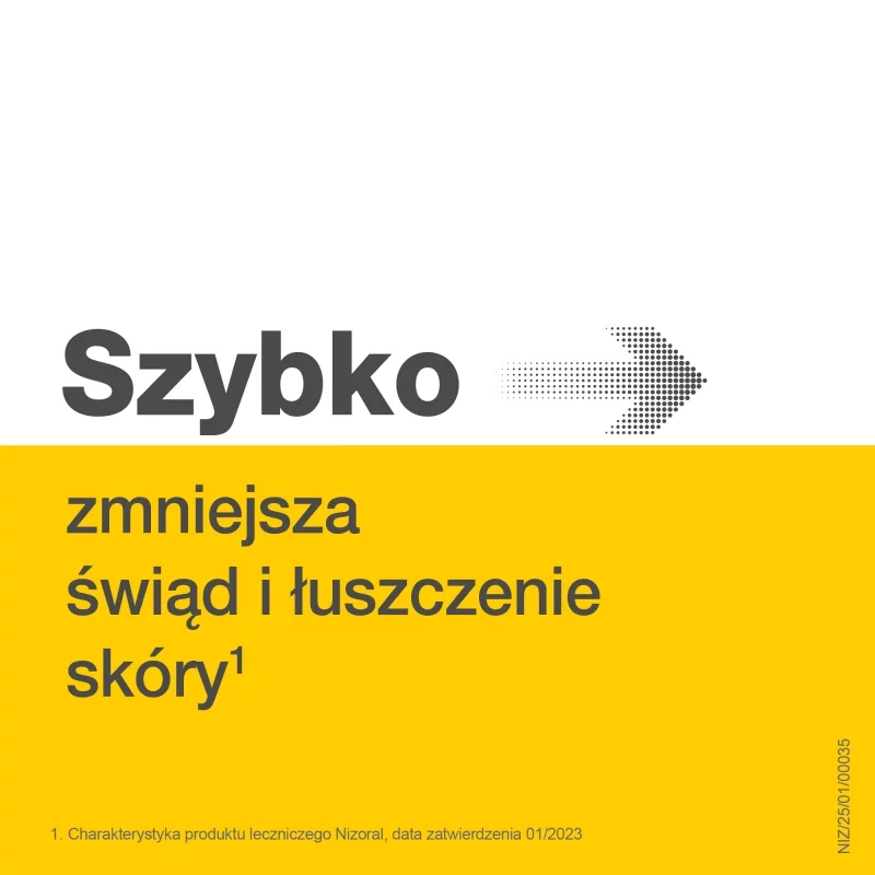 Nizoral, szampon leczniczy zmniejszający łuszczenie i świąd, butelka 100 ml