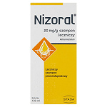 Nizoral szampon leczniczy zmniejszający łuszczenie i świąd, butelka 100 ml