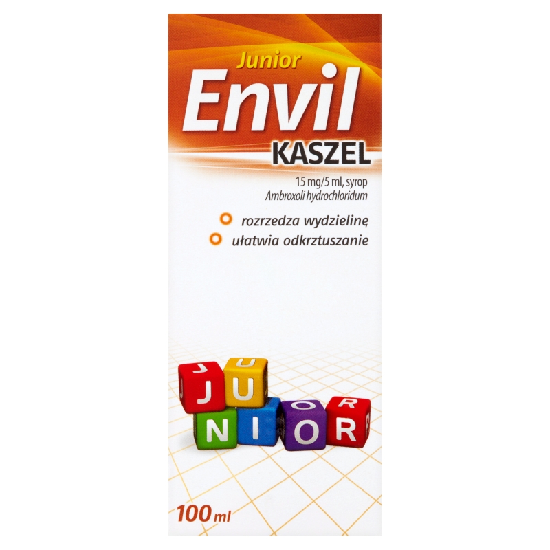 Envil kaszel junior  syrop o działaniu wykrztuśnym, 100 ml