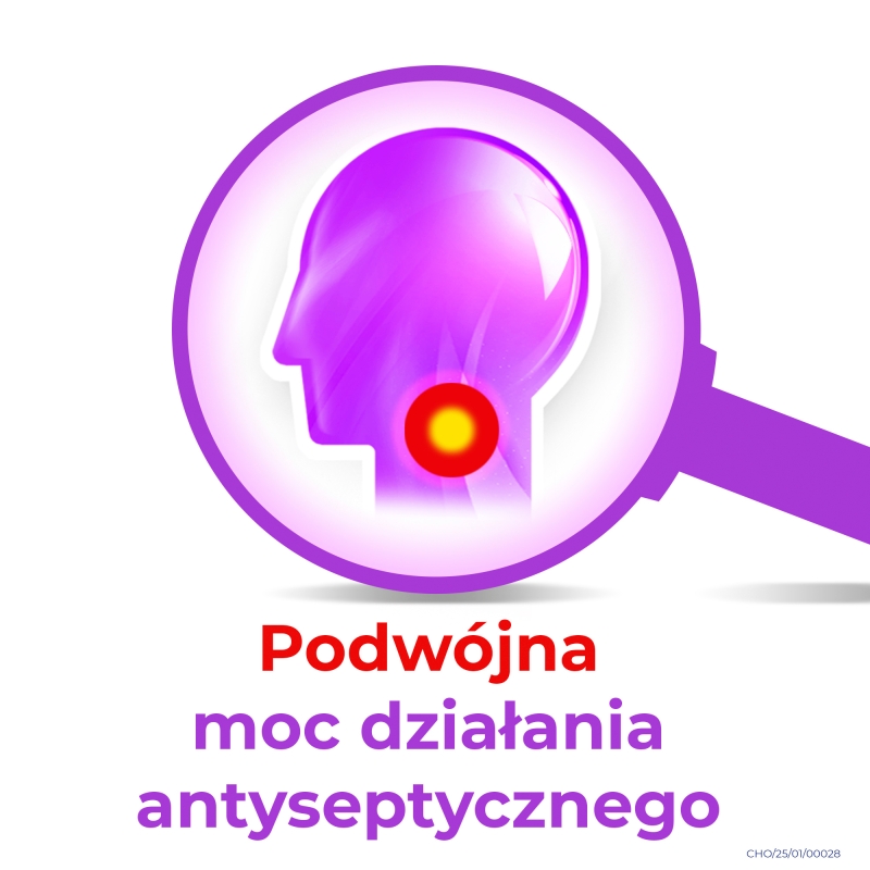 Cholinex Intense, pastylki o smaku jeżynowym, 20 szt.