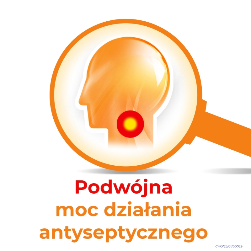 Cholinex Intense, pastylki o smaku miodowo-cytrynowym, 20 szt.