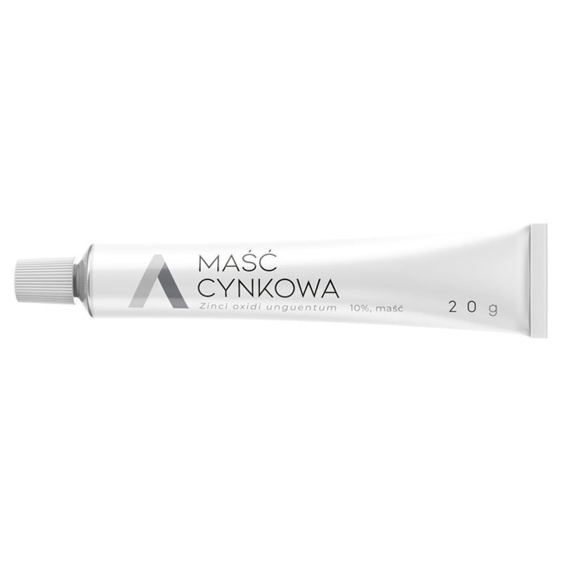 Maść cynkowa , wspomagająca w łagodnych stanach zapalnych skóry, 20 g