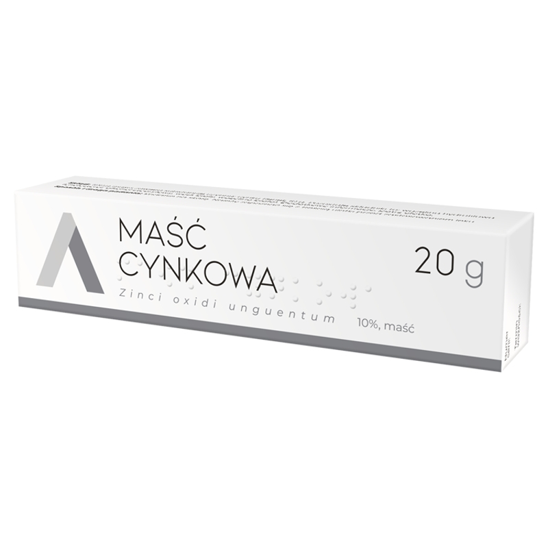 Maść cynkowa  wspomagająca w łagodnych stanach zapalnych skóry, 20 g