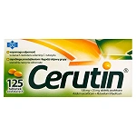 Cerutin tabletki wspomagające odporność z witaminą C i rutozydem, 125 szt.