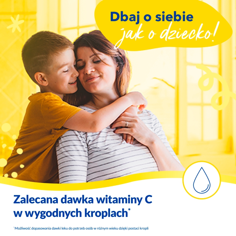 Juvit C, krople uzupełniające codzienną dietę w witaminę C dla dzieci, butelka 40 ml