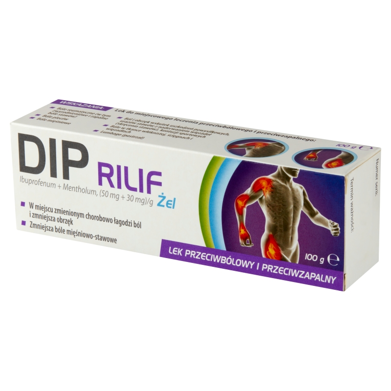 Dip Rilif 50 mg/g + 30 mg/g, żel, 100 g