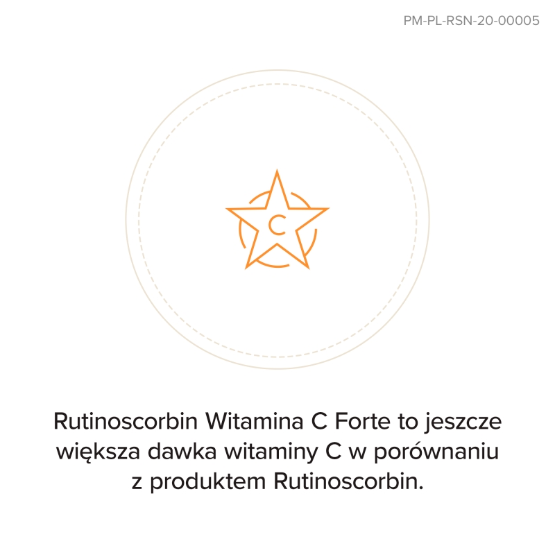 Rutinoscorbin Witamina C Forte, kapsułki stosowane w stanach zwiększonego zapotrzebowania na witaminę C, 30 szt.